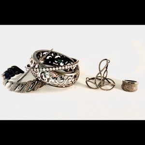 Beautiful 7pc Gunmetal Jewelry Set